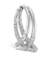 Tabayer 18kt White Gold Oeara Diamond Earrings In 银色