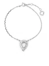 Tabayer 18kt White Gold Oera Diamond Chain Bracelet In Silver