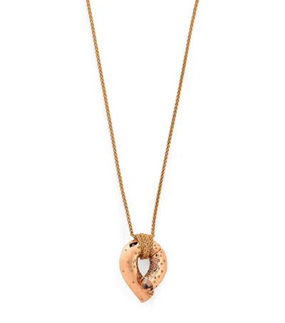 Tabayer Large Rose Gold And Diamond Oera Necklace