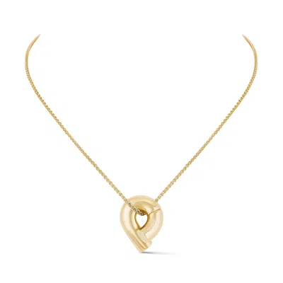 Tabayer Oera Diamond Bezel Pendant Necklace In Yellow Gold