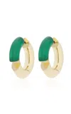Tabayer Oera 18k Fairmined Yellow Gold Agate Earrings