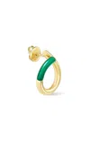 Tabayer Oera 18k Fairmined Yellow Gold Agate Earrings