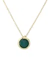 Tabayer Oera 18k Fairmined Yellow Gold Agate Necklace In Yellow