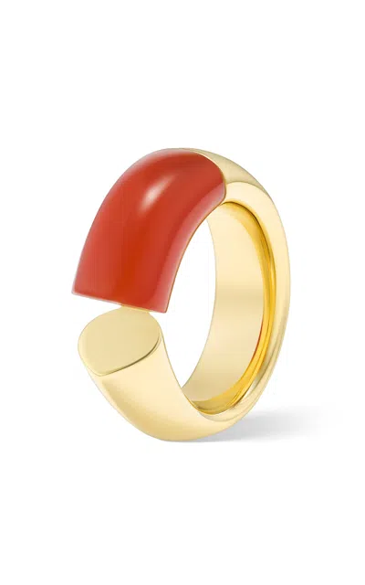 Tabayer Oera 18k Fairmined Yellow Gold Carnelian Ring