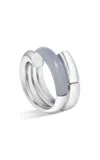 Tabayer Oera 18k Fairmined Yellow Gold Chalcedony Ring In White