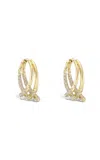 Tabayer Oera 18k Fairmined Yellow Gold Diamond Duo-orb Earrings