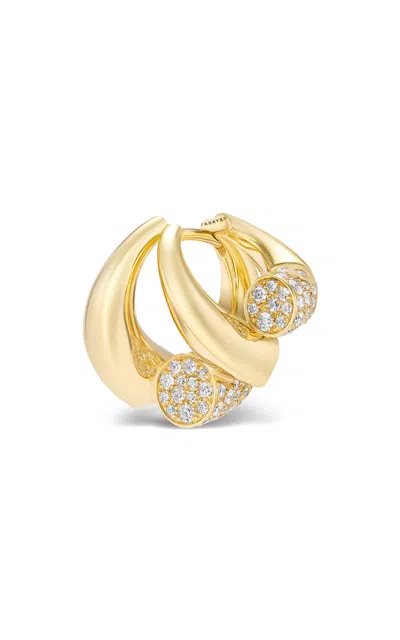 Tabayer Oera 18k Fairmined Yellow Gold Diamond Earrings In Yellow