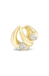 Tabayer Oera Edition 3 Diamond Cluster Hoop Earrings In Yellow Gold
