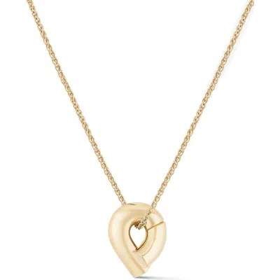 Tabayer Oera Knot Pendant Necklace In Gold
