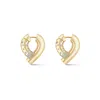 Tabayer Pavé Oera Hoop Earrings In 18k Yellow Gold,diamonds