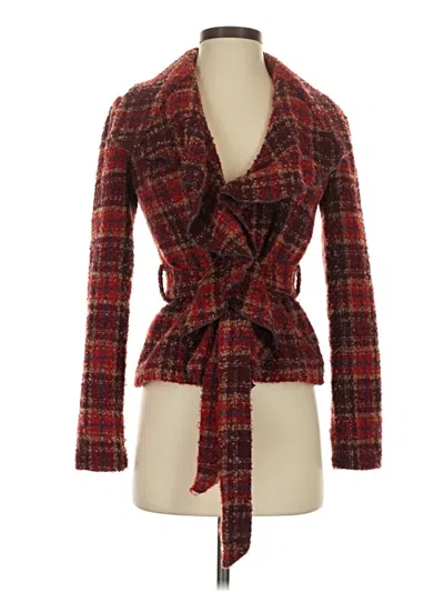 Pre-owned Tabitha Blazer Jacket In Red