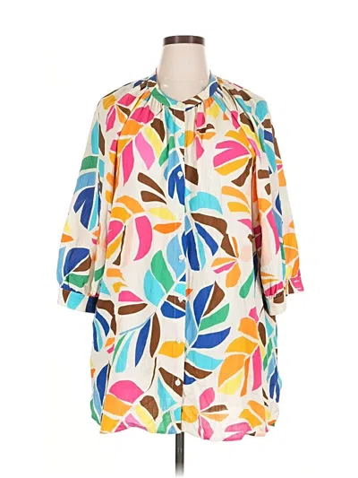 Pre-owned Tabitha Brown For Target 3/4 Sleeve Blouse In Yellow