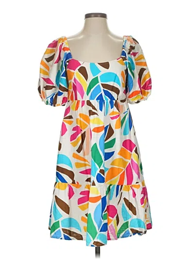 Pre-owned Tabitha Brown For Target Casual Dress In Yellow