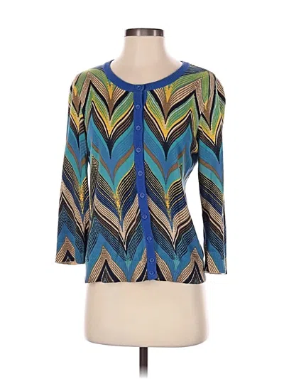 Pre-owned Tabitha Cardigan Sweater In Blue