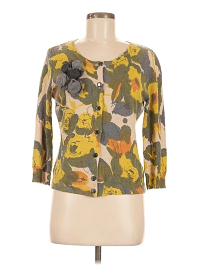 Pre-owned Tabitha Cardigan Sweater In Yellow