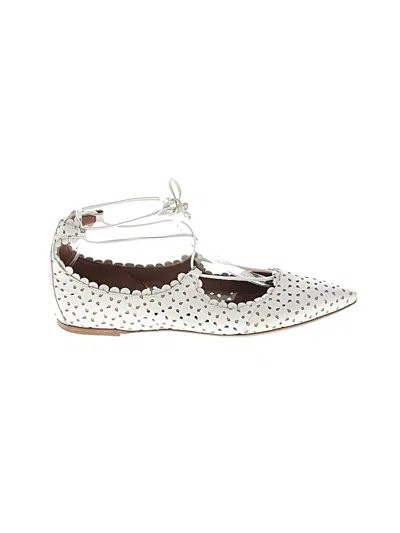 Pre-owned Tabitha Simmons Flats In Ivory