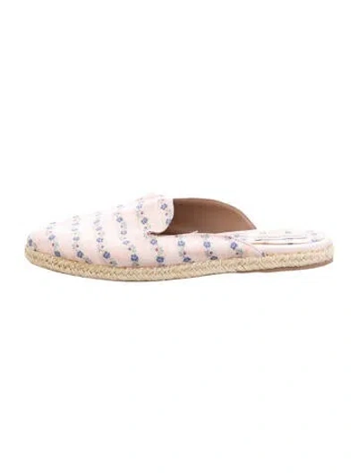 Pre-owned Tabitha Simmons Floral Print Espadrilles In Pink