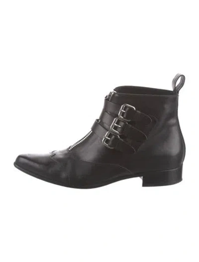 Pre-owned Tabitha Simmons Leather Boots In Black