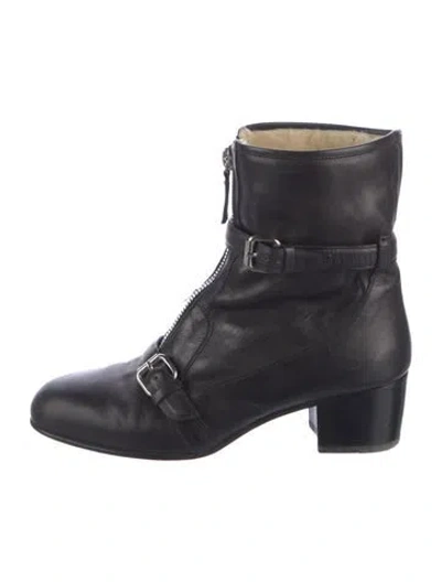Pre-owned Tabitha Simmons Leather Boots In Black