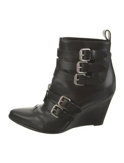 Pre-owned Tabitha Simmons Leather Boots In Black/green