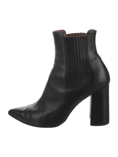 Pre-owned Tabitha Simmons Leather Chelsea Boots In Black