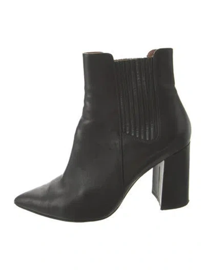 Pre-owned Tabitha Simmons Leather Chelsea Boots In Black