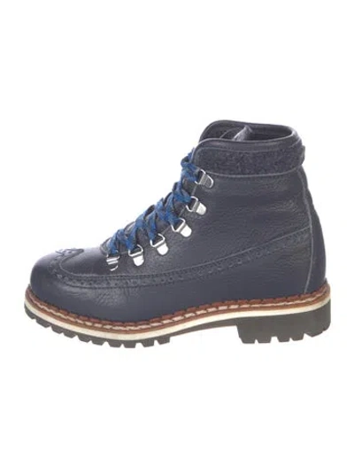 Pre-owned Tabitha Simmons Leather Hiking Boots In Blue