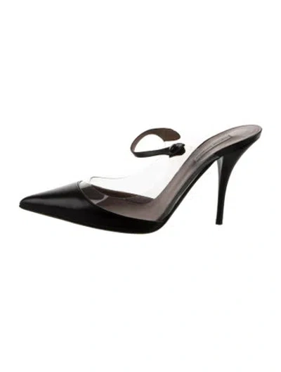 Pre-owned Tabitha Simmons Leather Mules In Black