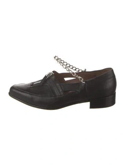 Pre-owned Tabitha Simmons Leather Oxfords In Black