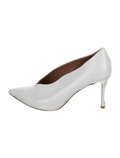 Pre-owned Tabitha Simmons Leather Pumps In White