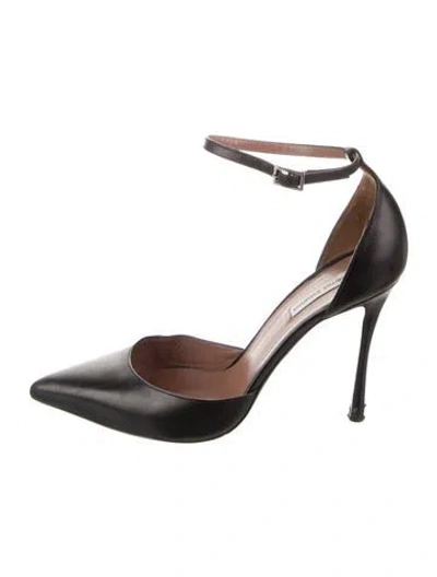 Pre-owned Tabitha Simmons Leather Sandals In Black