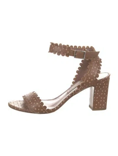 Pre-owned Tabitha Simmons Leather Sandals In Brown