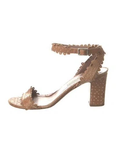 Pre-owned Tabitha Simmons Leather Sandals In Brown