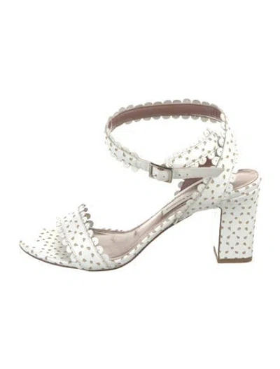 Pre-owned Tabitha Simmons Leather Sandals In White