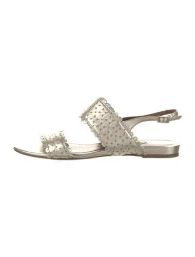 Pre-owned Tabitha Simmons Leather Slingback Sandals