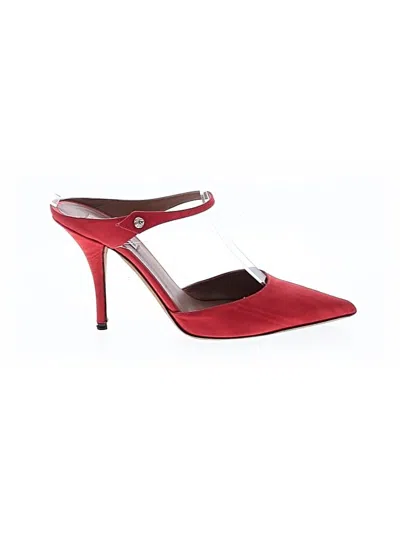 Pre-owned Tabitha Simmons Mule/clog In Red