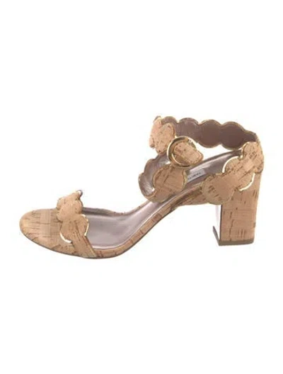 Pre-owned Tabitha Simmons Nubuck Sandals In Neutrals