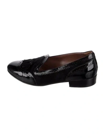Pre-owned Tabitha Simmons Patent Leather Loafers In Black