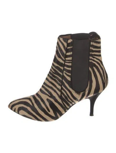 Pre-owned Tabitha Simmons Ponyhair Animal Print Pumps In Neutral