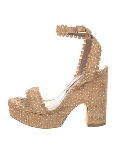 Pre-owned Tabitha Simmons Printed Sandals In Neutral