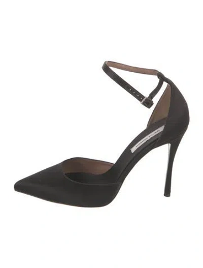 Pre-owned Tabitha Simmons Satin Pumps In Black