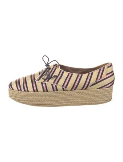 Pre-owned Tabitha Simmons Striped Espadrilles
