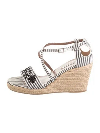 Pre-owned Tabitha Simmons Striped Espadrilles In Multi
