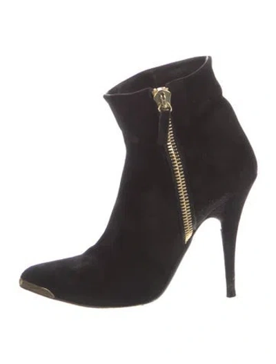 Pre-owned Tabitha Simmons Suede Boots In Black