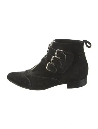 Pre-owned Tabitha Simmons Suede Boots In Black
