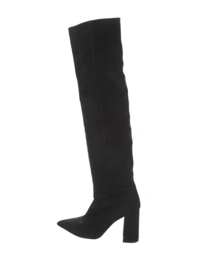 Pre-owned Tabitha Simmons Suede Boots In Black