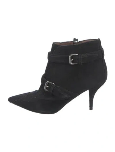 Pre-owned Tabitha Simmons Suede Boots In Black