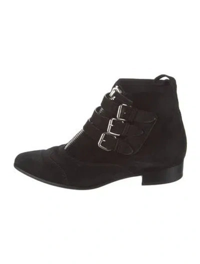 Pre-owned Tabitha Simmons Suede Boots In Black