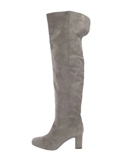 Pre-owned Tabitha Simmons Suede Boots In Gray