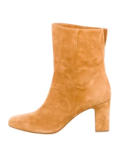 Pre-owned Tabitha Simmons Suede Boots In Yellow